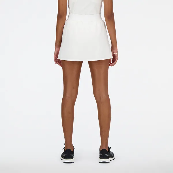 Falda Short Tenis Mujer New Balance Tournament Skort Blanca