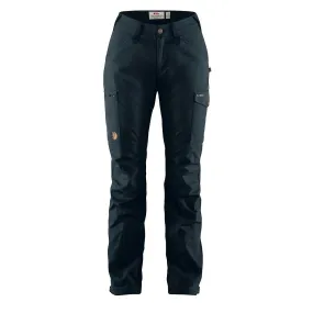 Fjallraven womens kaipak curved trousers dark navy