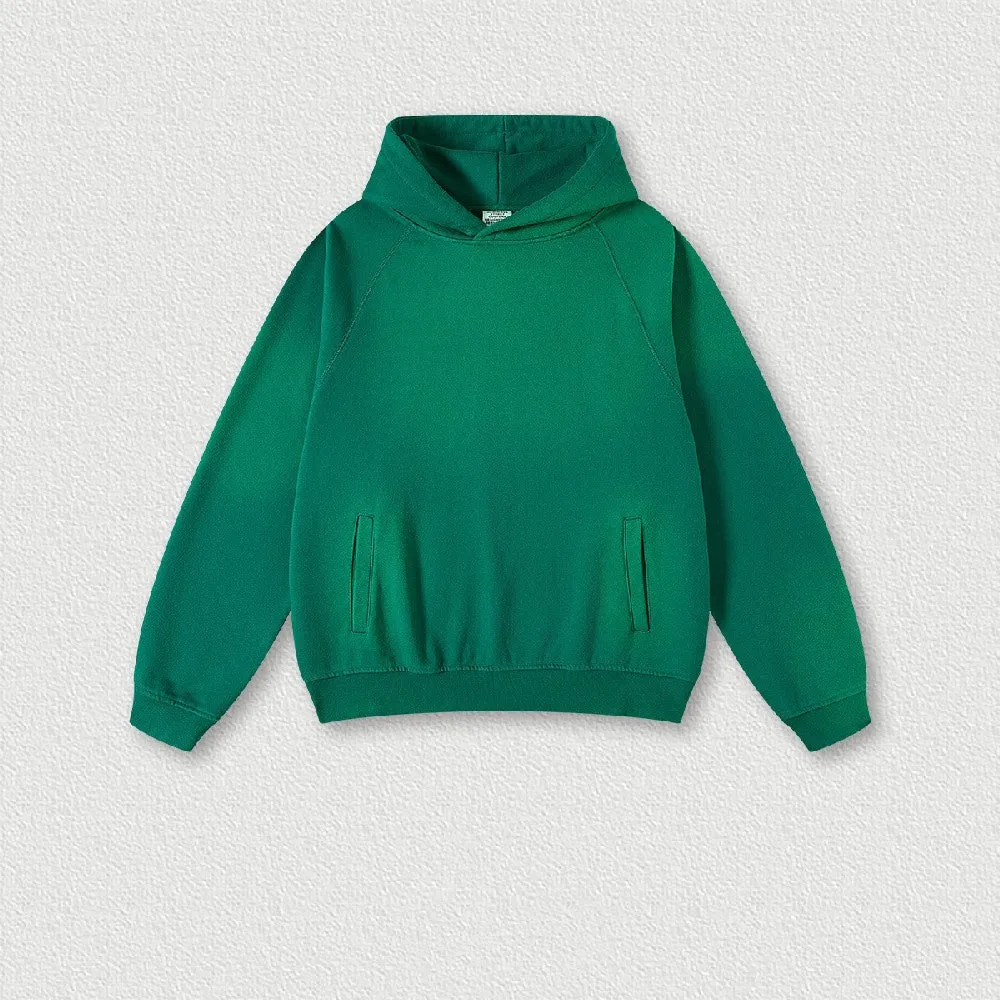 Fleece Gradient Washed Hoodie