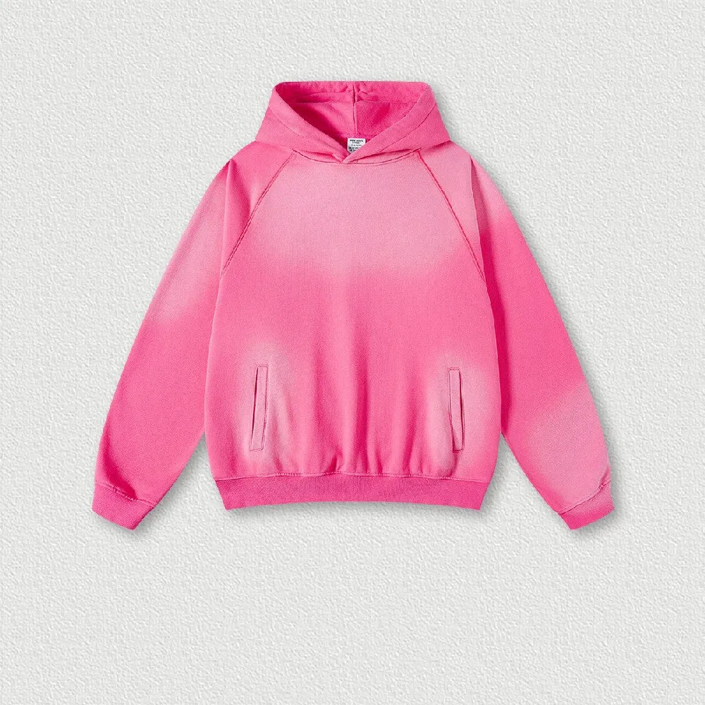 Fleece Gradient Washed Hoodie