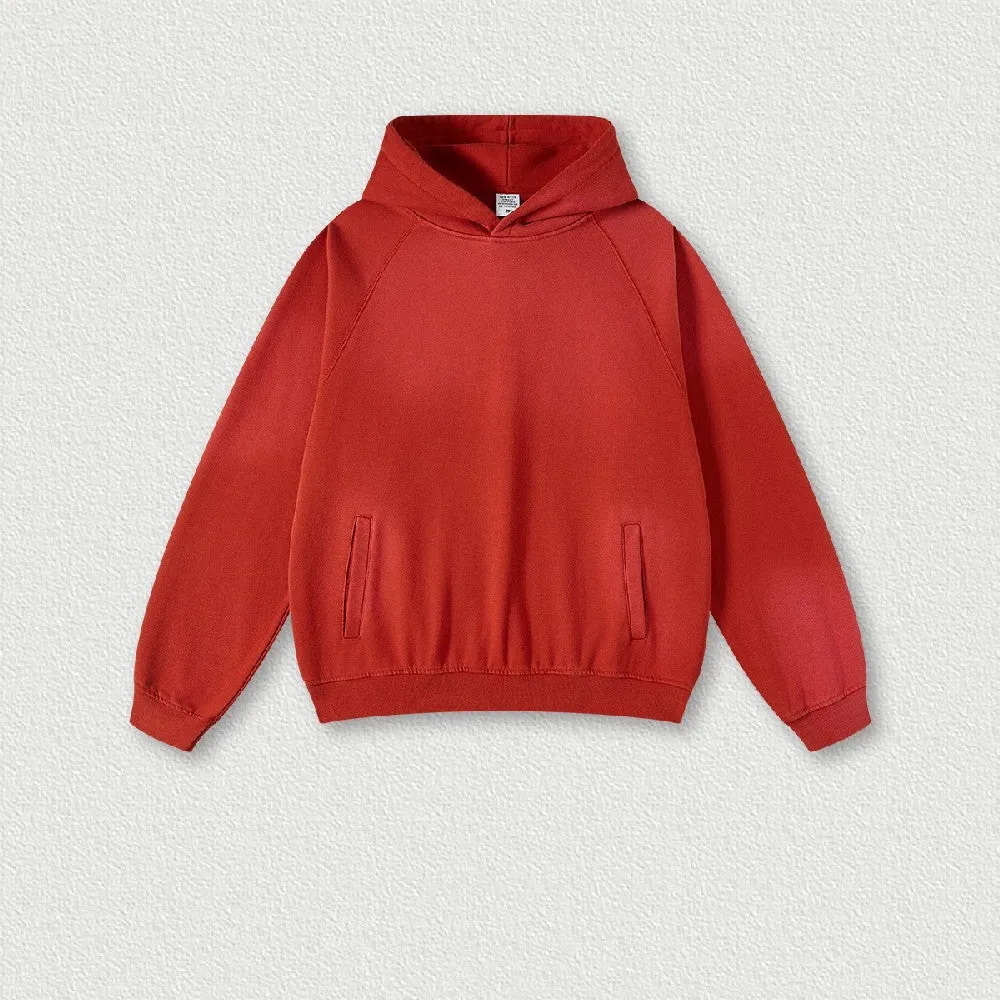 Fleece Gradient Washed Hoodie