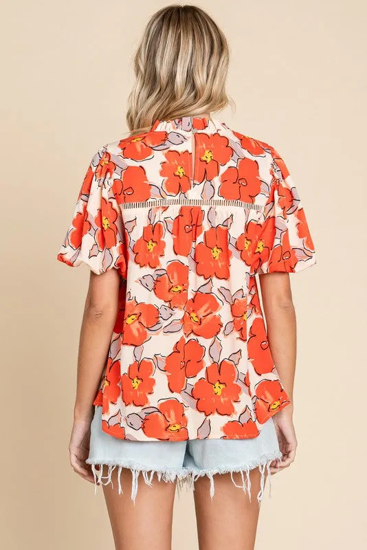 Flower Puff Top