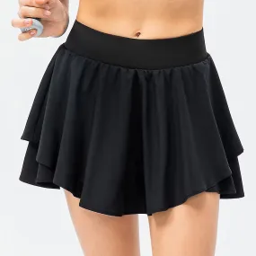 High-rise Skirt Lulu Tennis Wear Running Pleated Athletic Skirts Women Sports Fitness High Waist Skort With Pocket