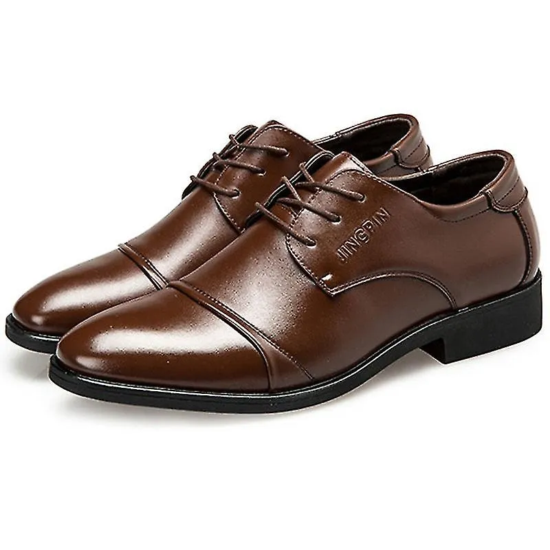 Hombres Smart Lace-up Business Oxford Brogues Formal Wedding Office Shoes