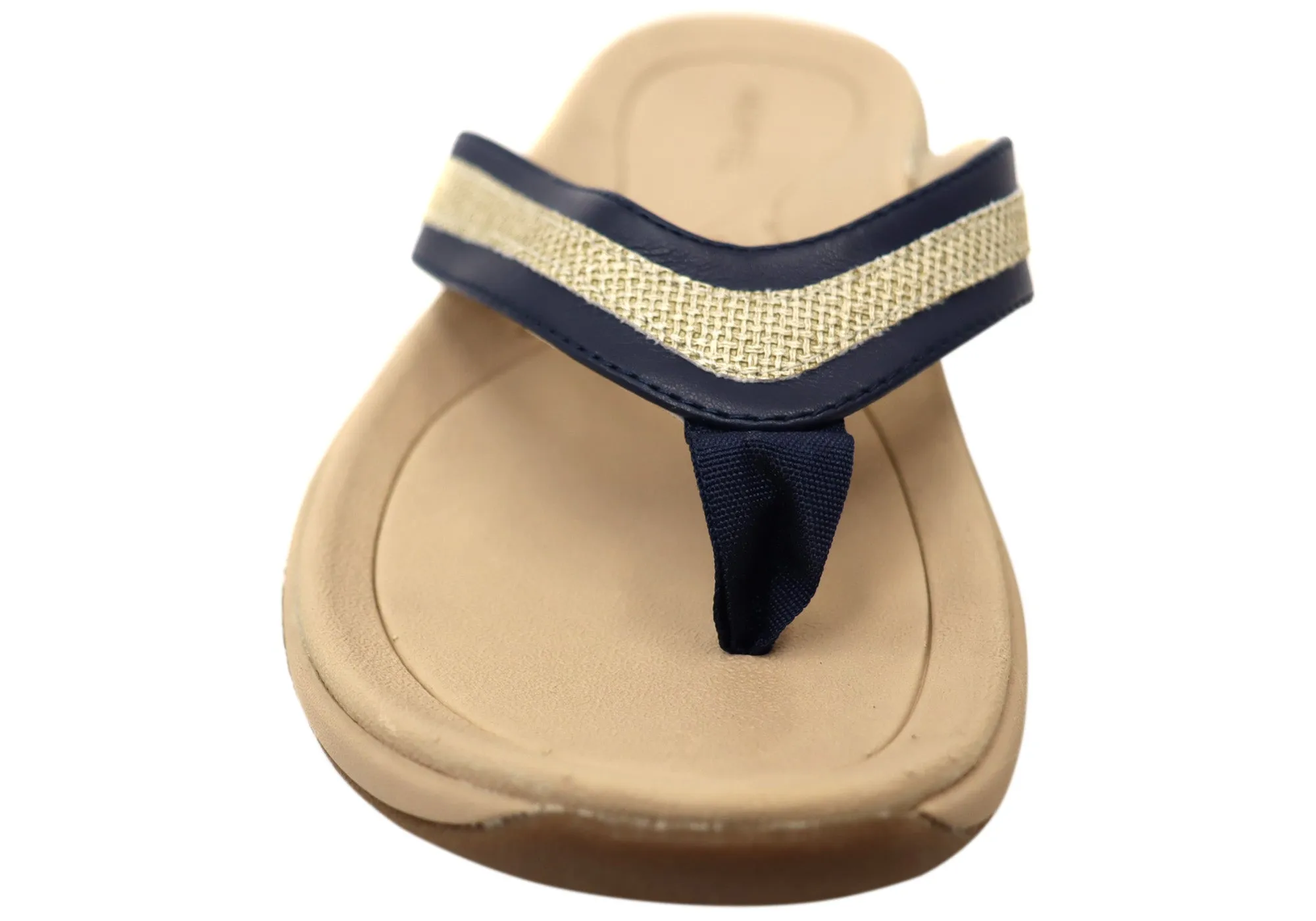 Homyped Inlet Stripe Womens Comfortable Supportive Thongs Sandals