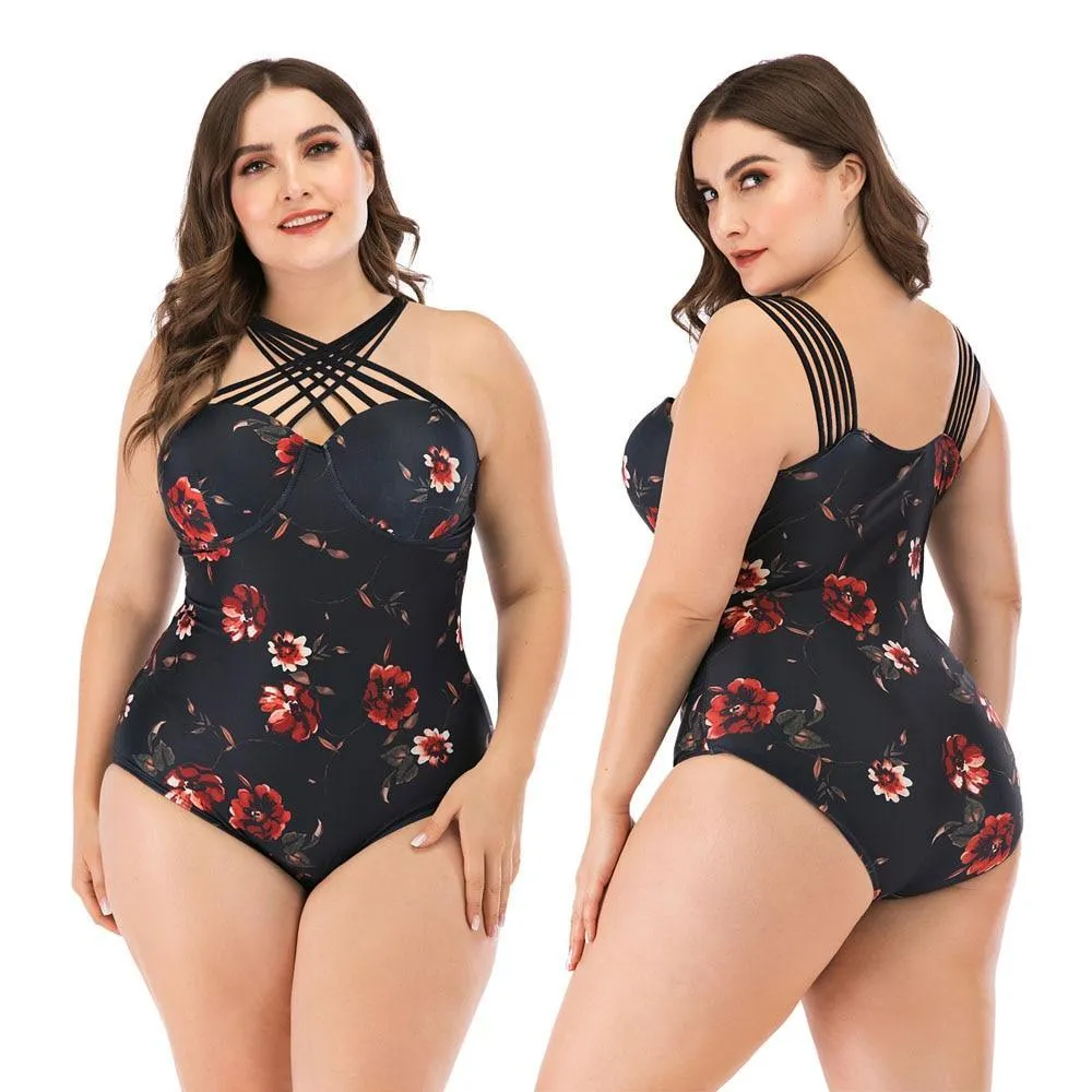 Honolulu Floral Plus Size Swimwear