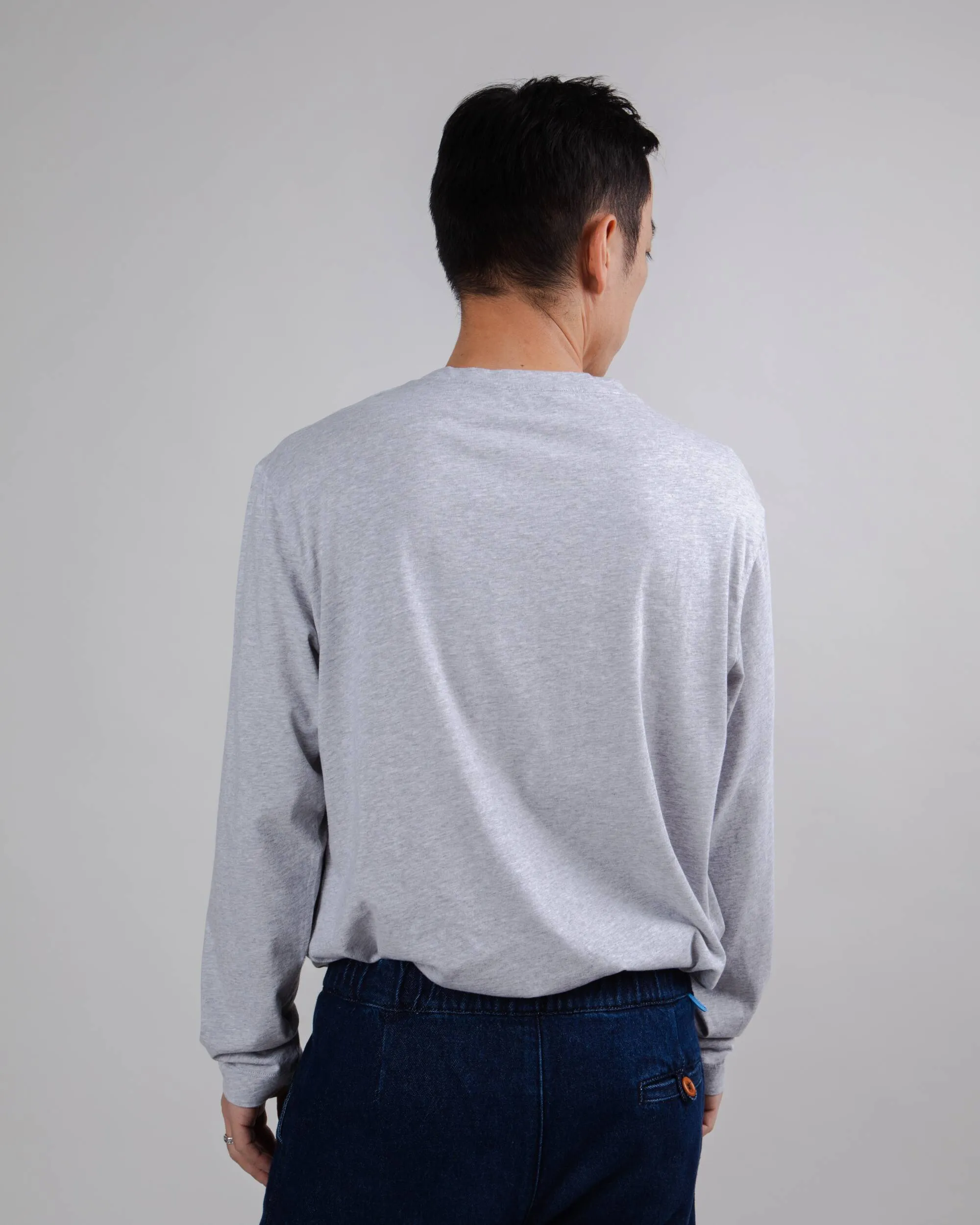 Hoxton Four Corners Longsleeve Tshirt Grey