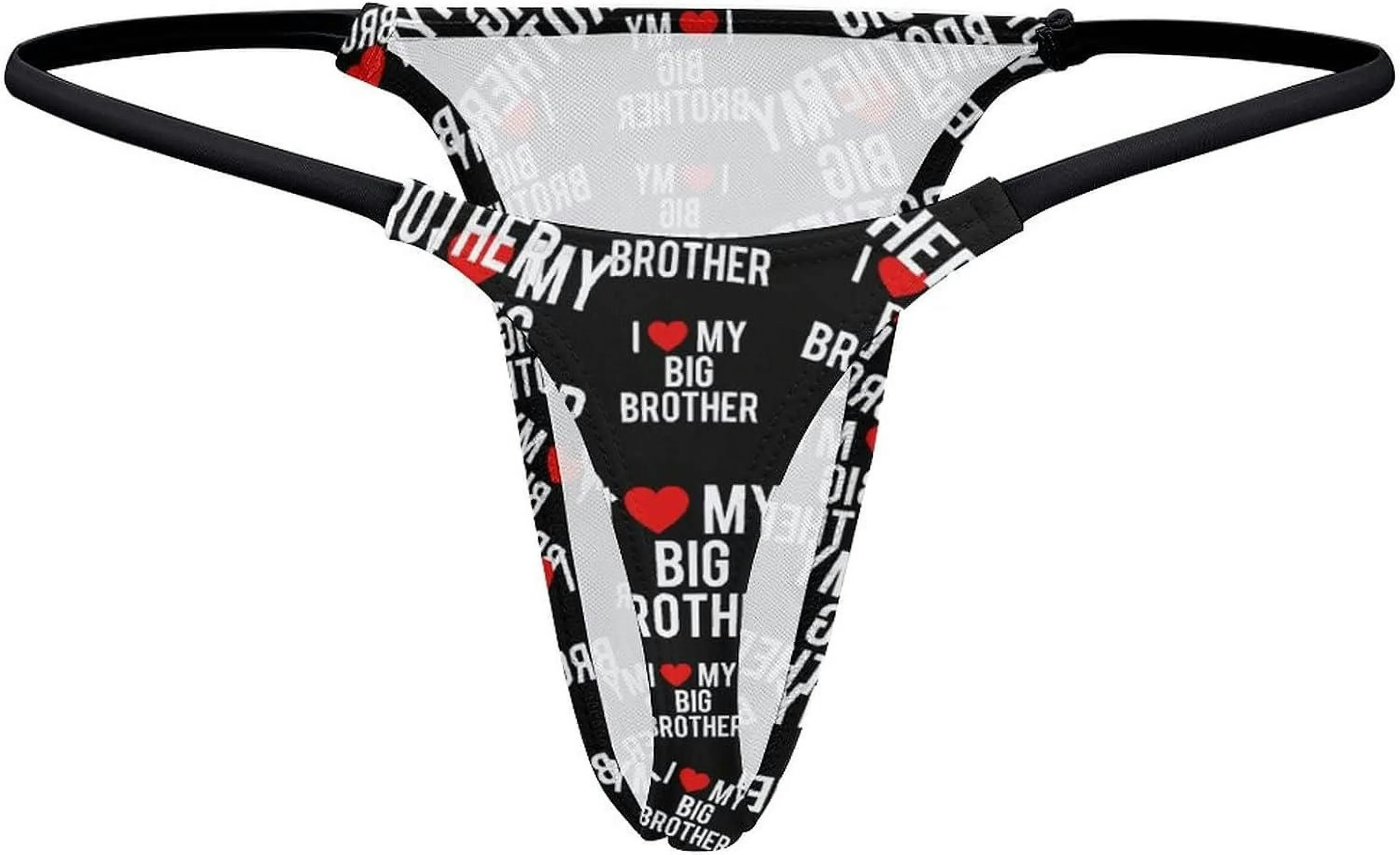 I Love My Big Brother G-String Thongs Women's T-Back Underwear Panty-WE524