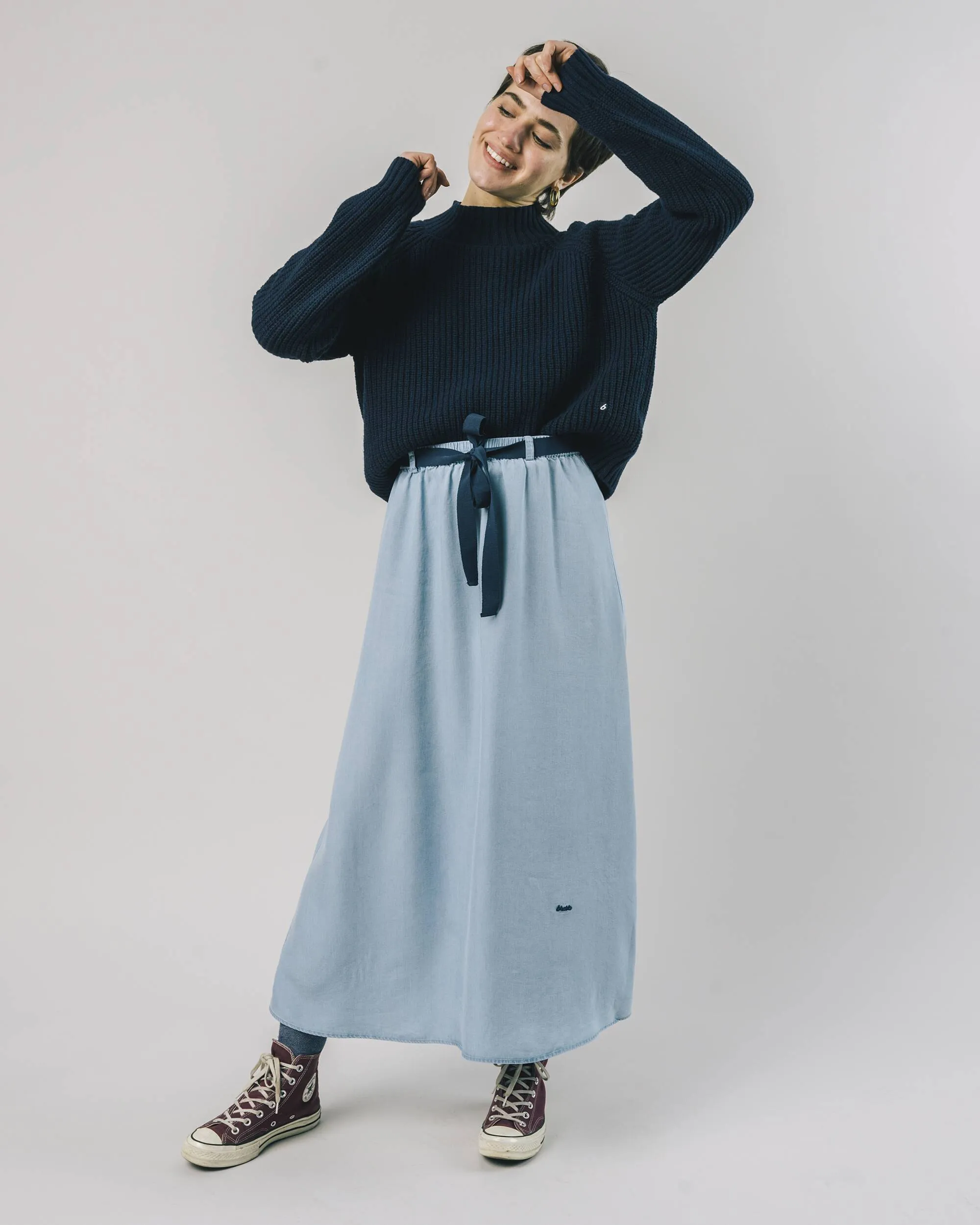 Indigo Tencel Skirt Denim