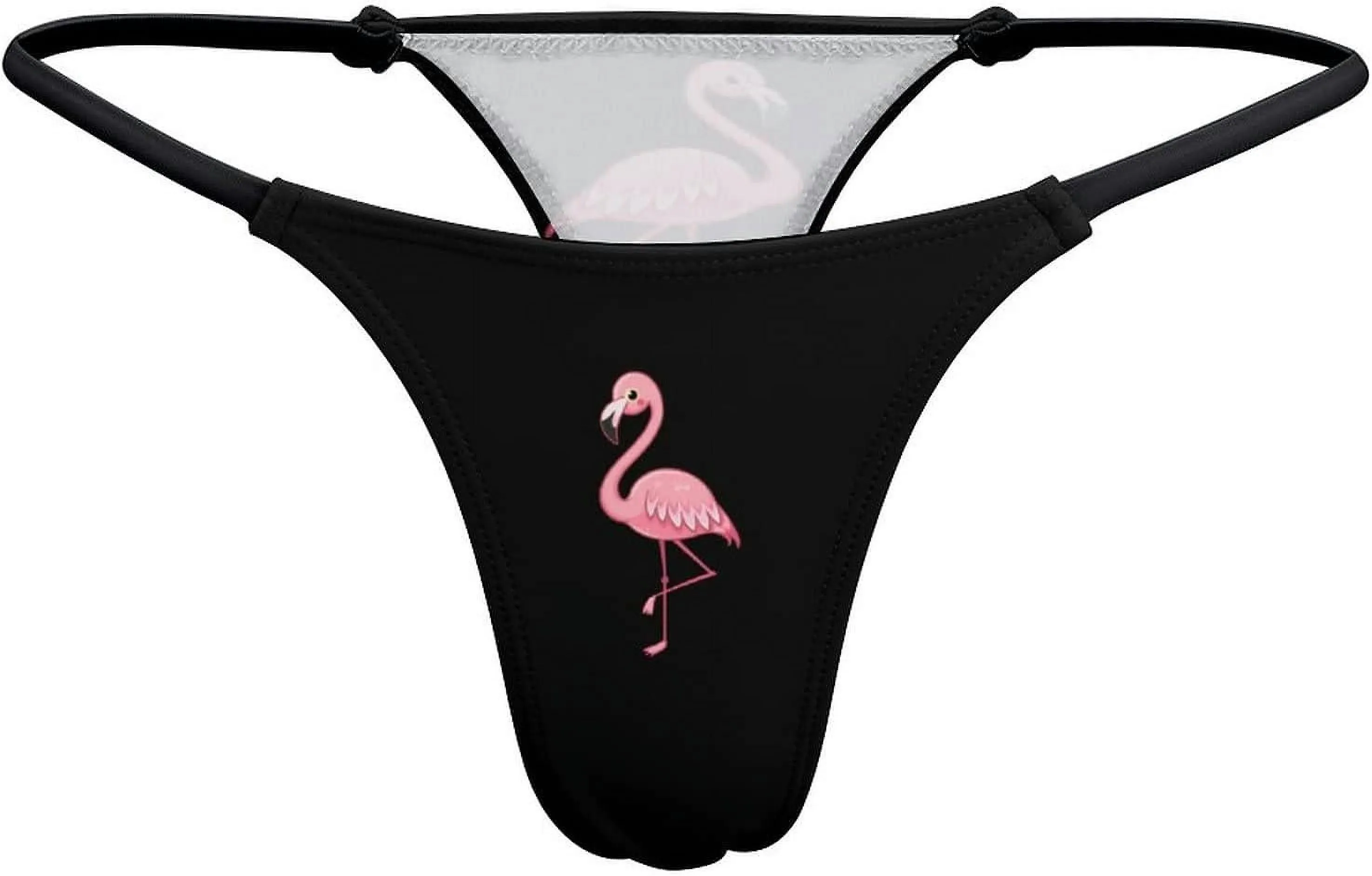 Inverted Pentacle Pewter Satanic Goat G-String Thongs Women's T-Back Underwear Panty-WE608