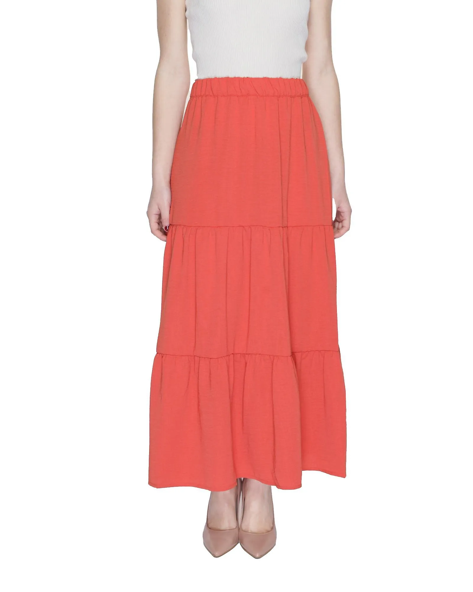 Jacqueline De Yong Plain  Slip-On Skirt