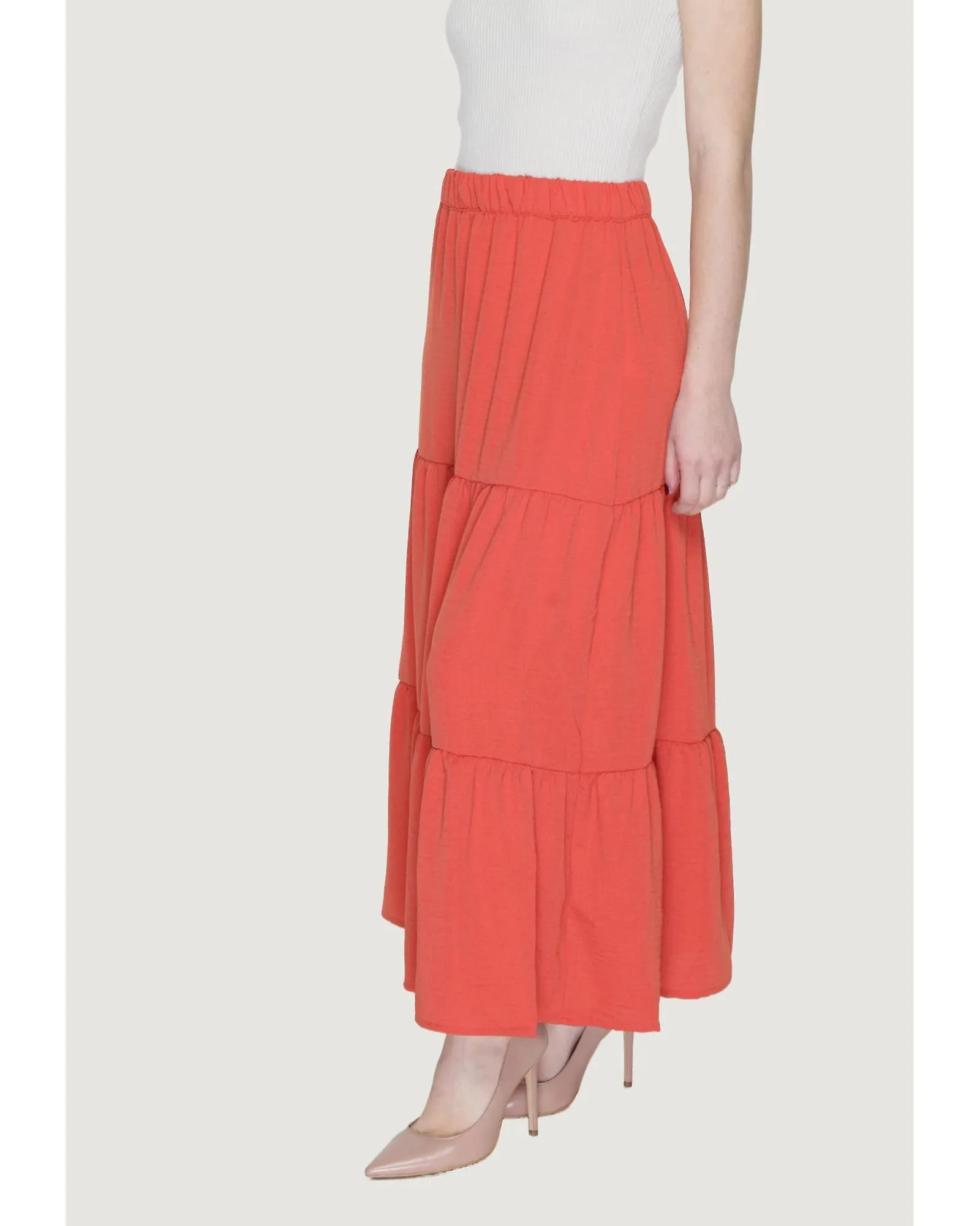 Jacqueline De Yong Plain  Slip-On Skirt