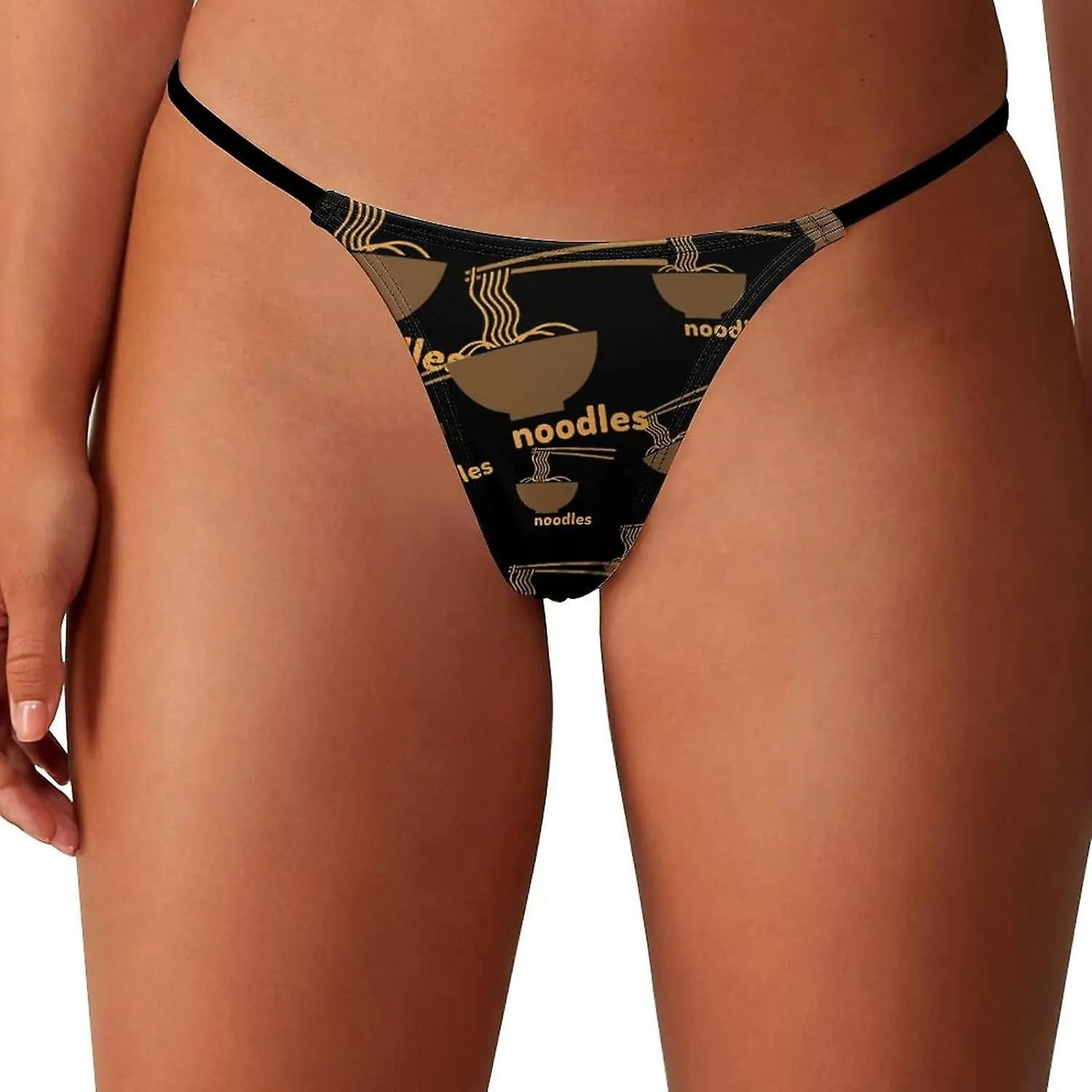 Japanese Ramen Noodles G-String Thongs Women's T-Back Underwear Panty-WE584