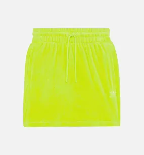 Jeremy Scott Yellow Velour Skirt - Women's Skirt