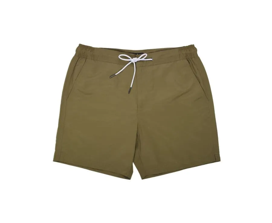 Khaki Men's swim short - BRENTAN