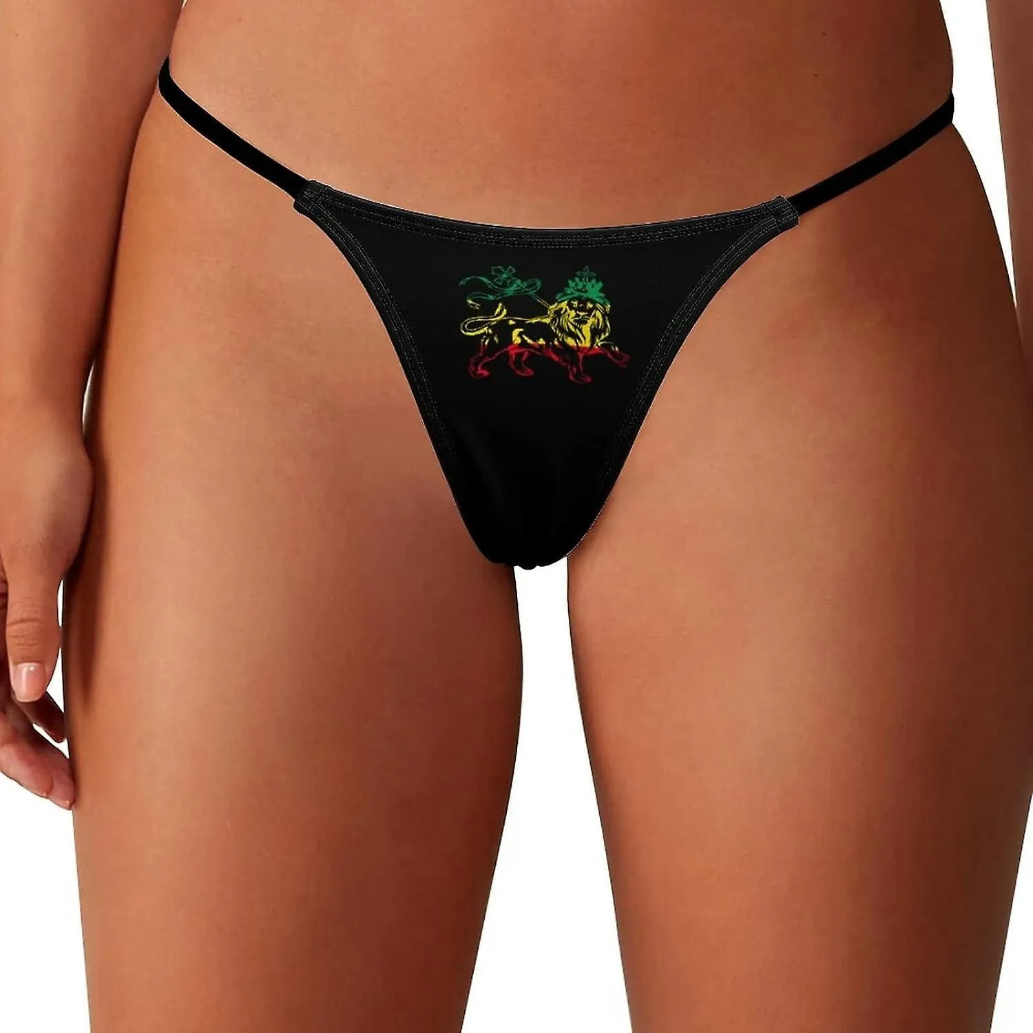 King of The Jungle Lion G-String Thongs Women's T-Back Underwear Panty-WE340