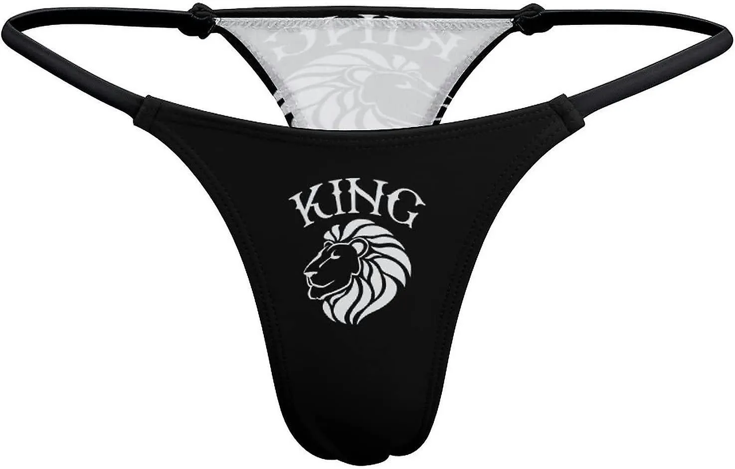 King of The Jungle Lion G-String Thongs Women's T-Back Underwear Panty-WE340