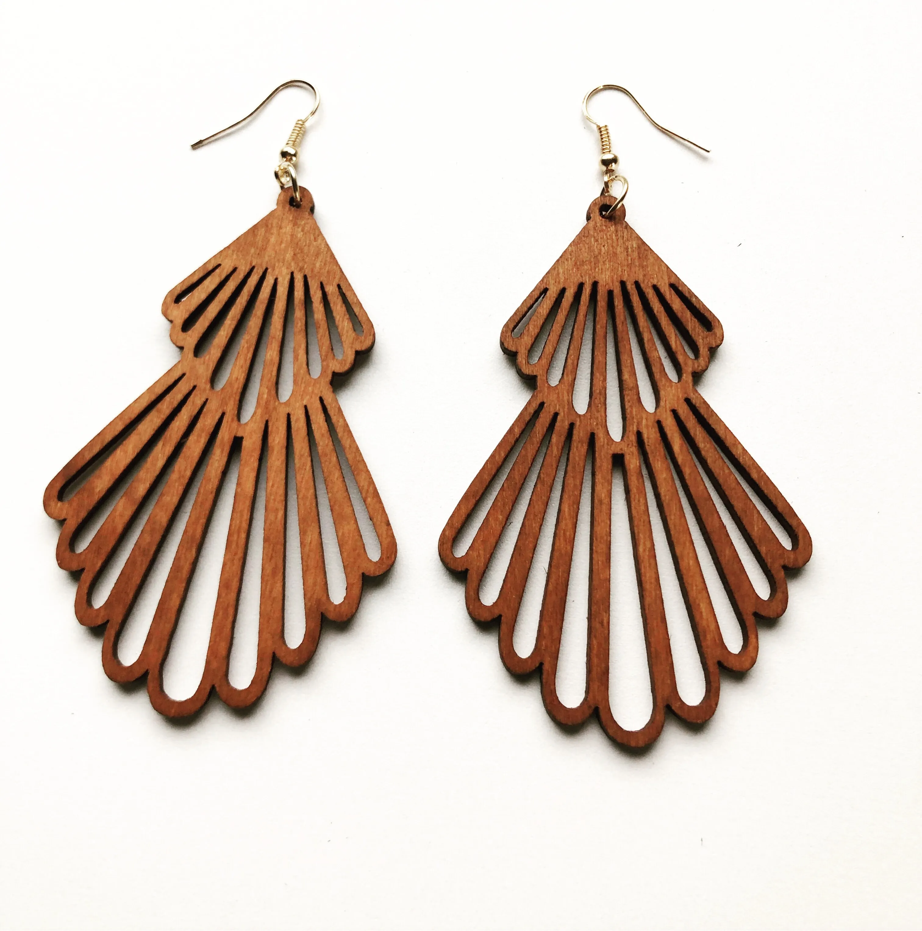 Leah Wooden Earrings