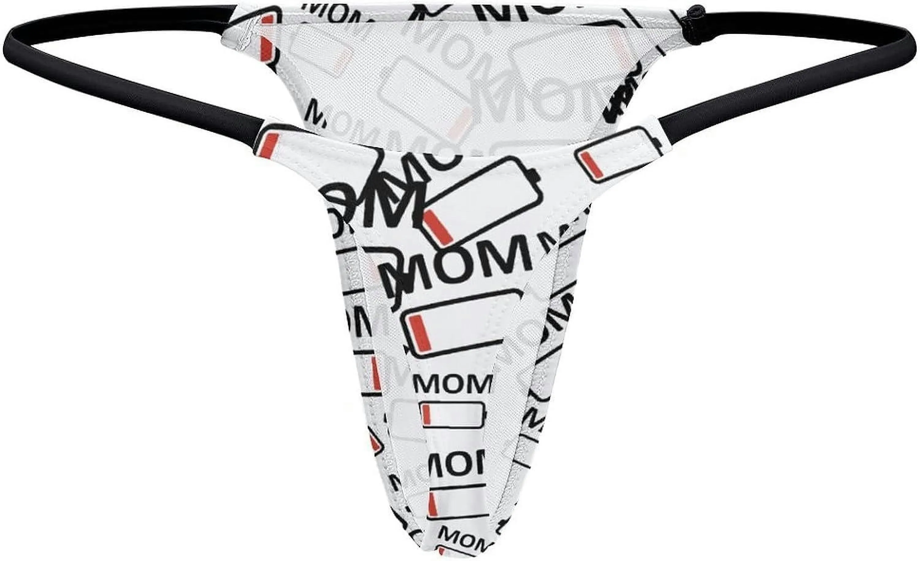 Low Battery Mom G-String Thongs Women's T-Back Underwear Panty-WE547