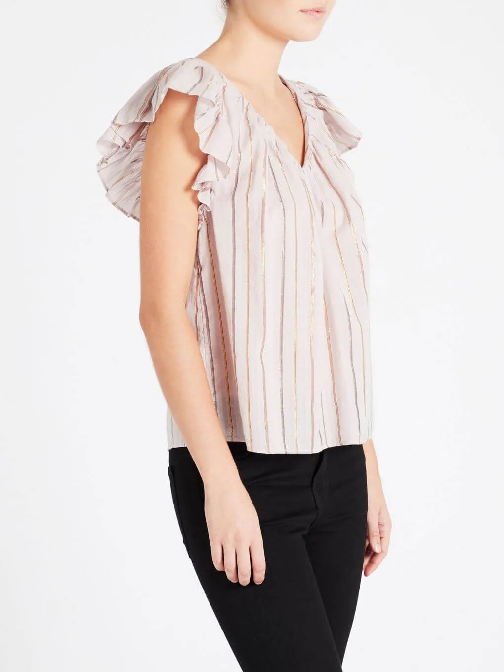 Lurex Stripe Top