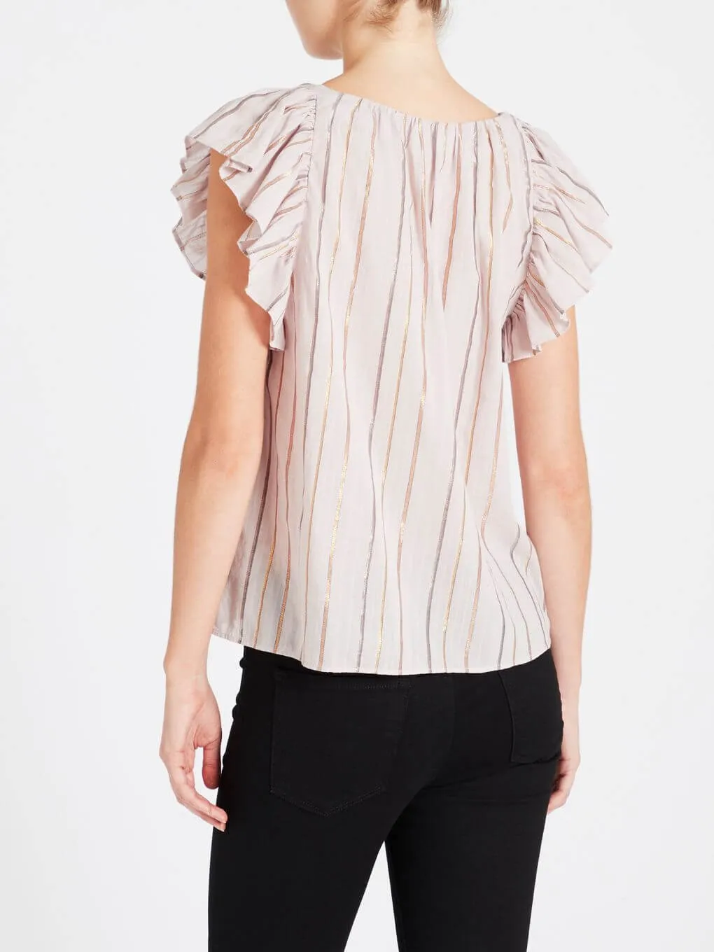 Lurex Stripe Top