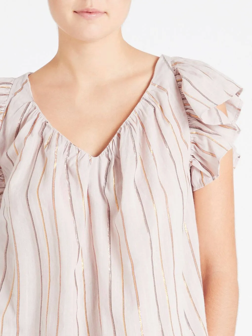 Lurex Stripe Top