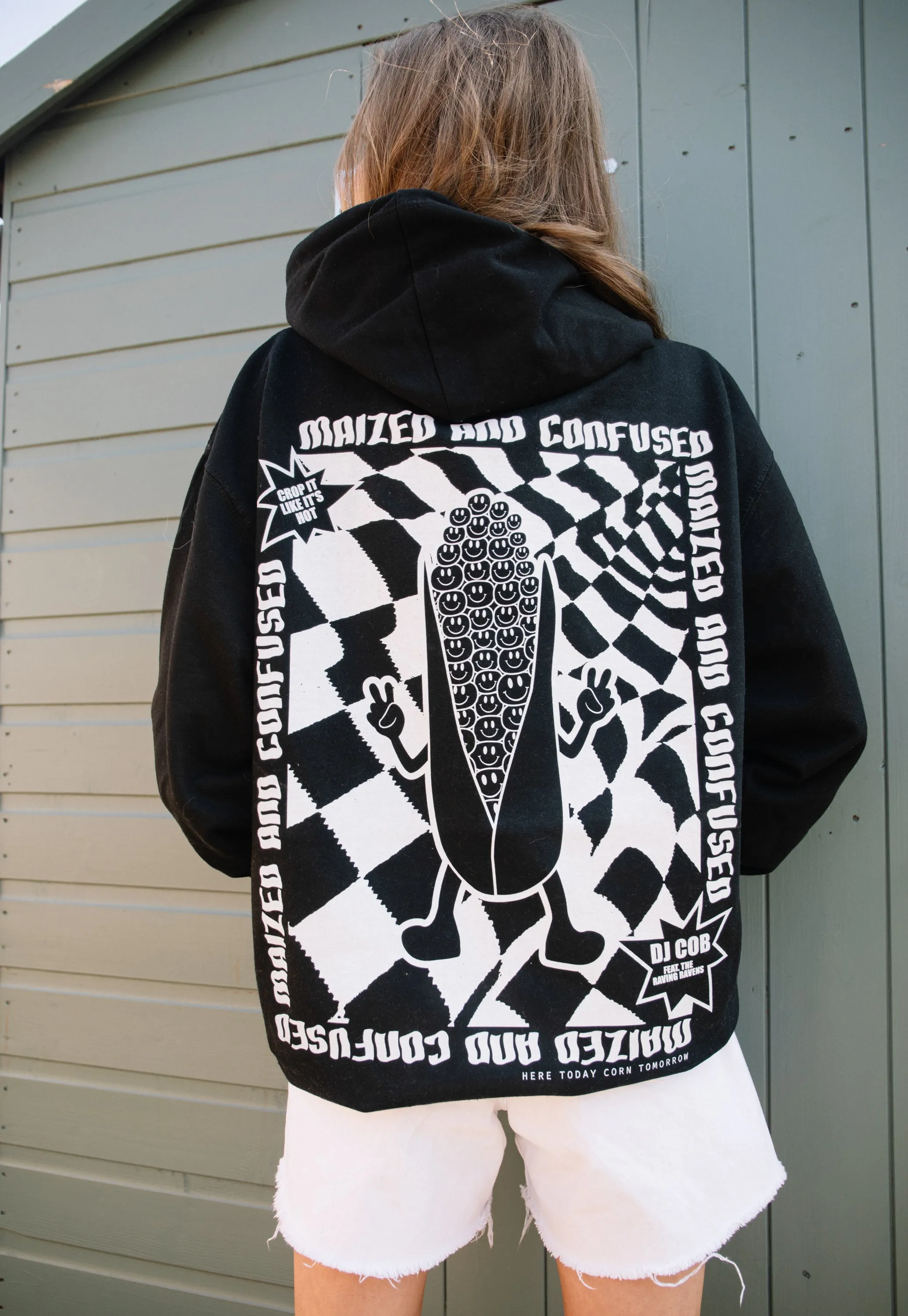 Maized and Confused Back Print Festival Hoodie