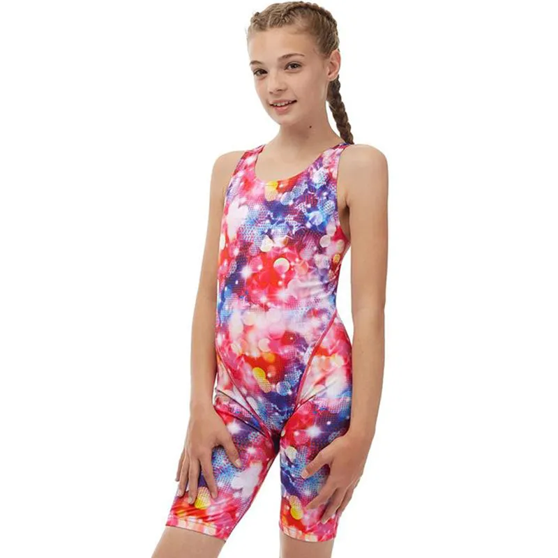 Maru Girls Swimwear - Celeste Pacer Legsuit - Pink