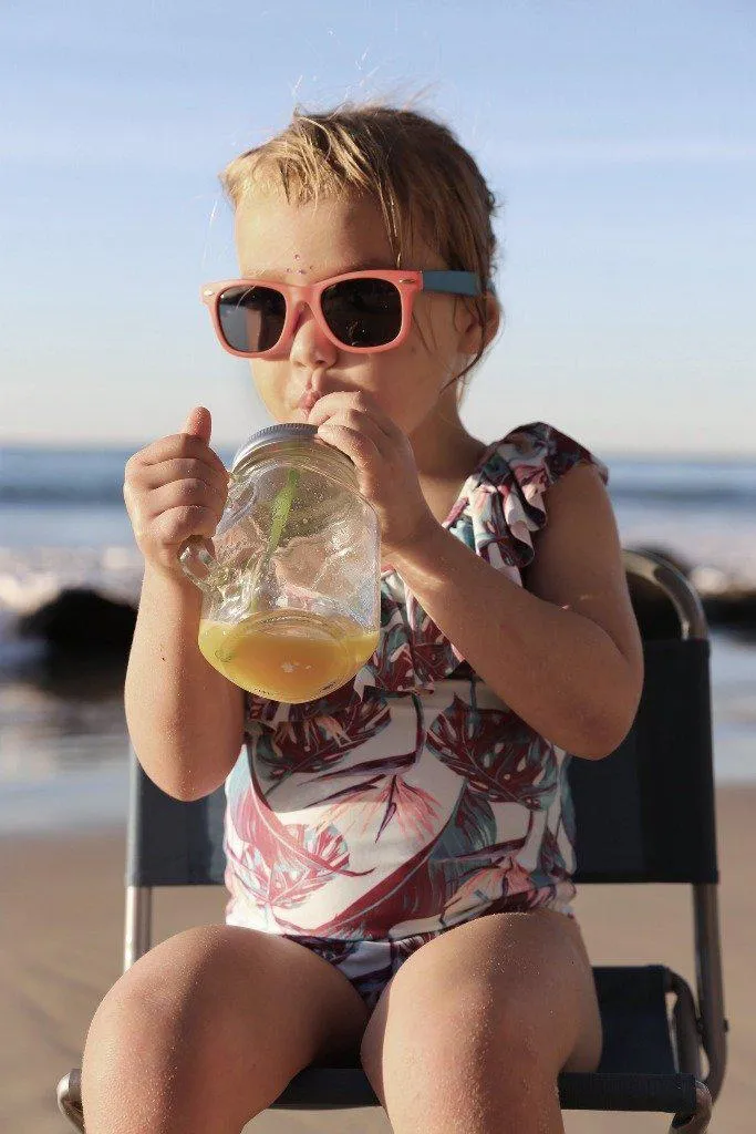 Matching Swimwear, Girls' One Piece Swimsuit, Birds of Paradise