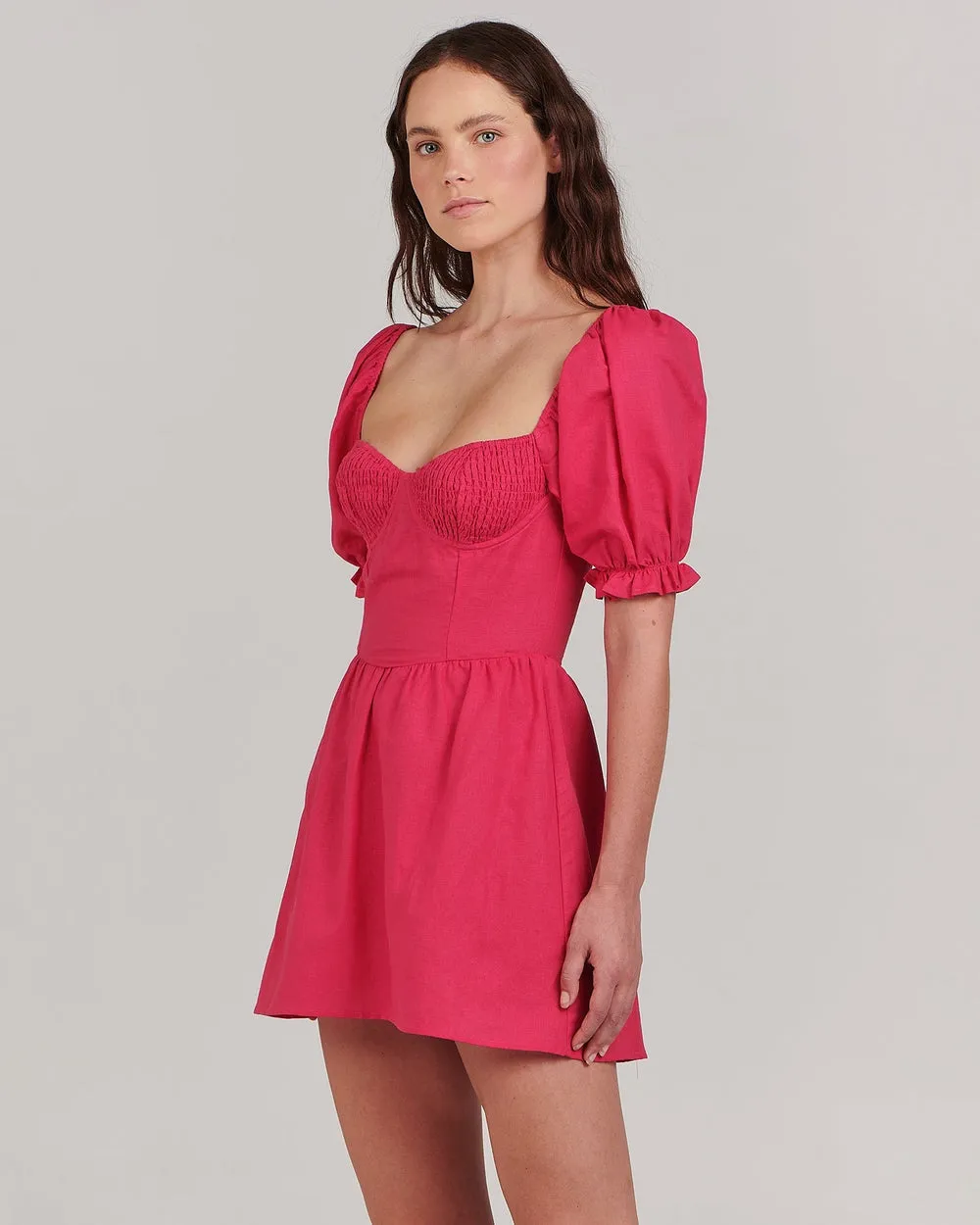 Maxine Mini Dress - Fuschia.