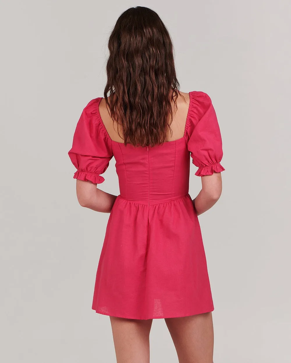 Maxine Mini Dress - Fuschia.