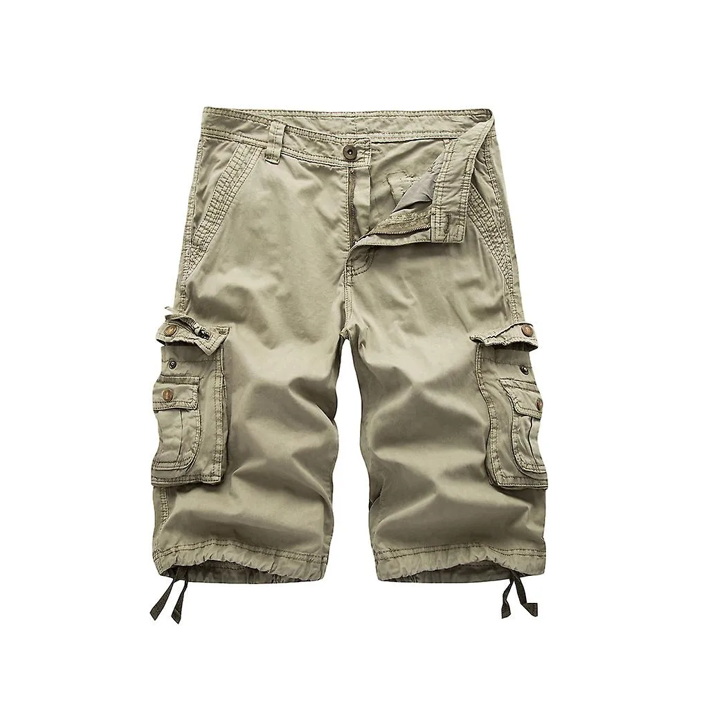 Men Cargo Shorts Multi Pockets Short Pants Summer Panty Work Trousers