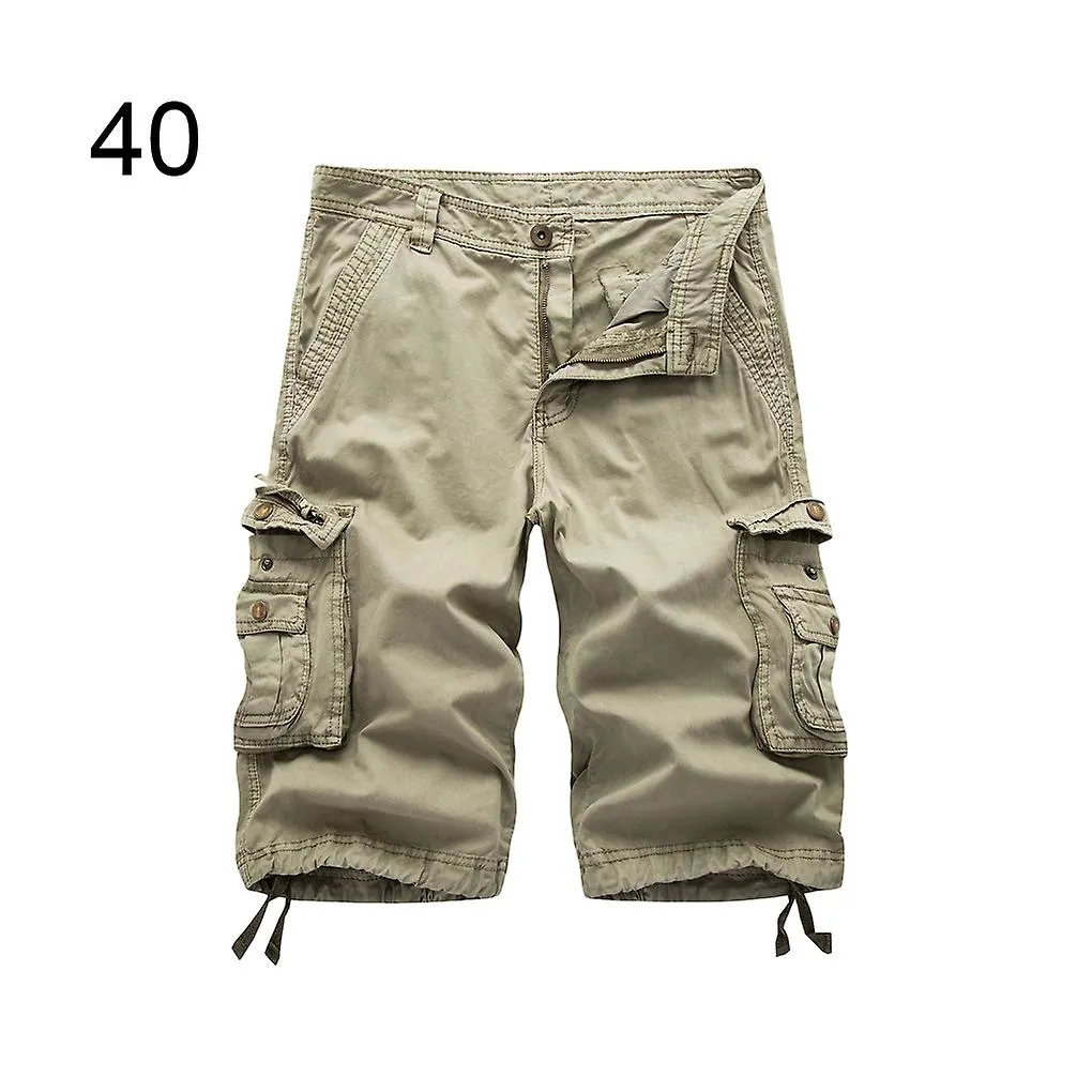 Men Cargo Shorts Multi Pockets Short Pants Summer Panty Work Trousers