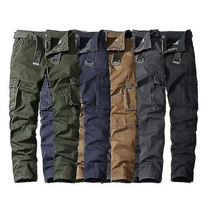 Men's Multi Pocket Hiking Trousers Breathable Outdoor Trousers Work Pants