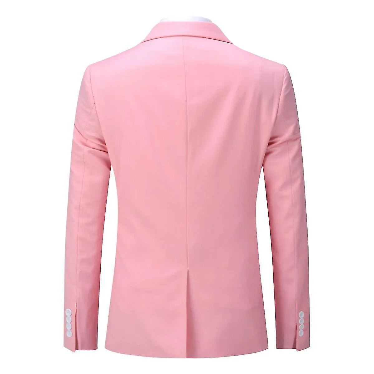 Mens 2-Piece Solid Color Wedding Slim Fit Suit Jacket&Pants