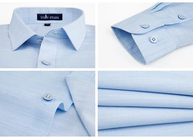 Men's Dress Shirts Cotton Linen Shirts