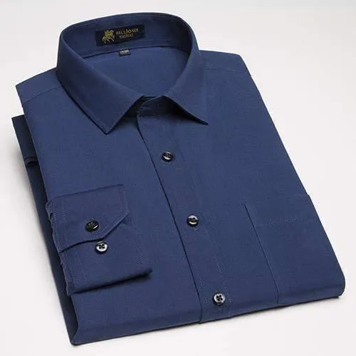 Men's Dress Shirts, Long Sleeve Cotton Blend Business Dress Shirts