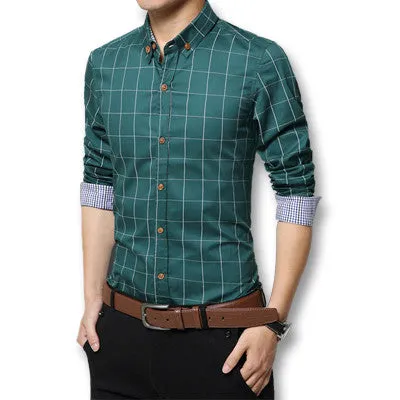 Mens Dress Shirts SM6ue Shirt Men Causal Striped Shirt Men Camisa Social Masculina Chemise Homme SM6