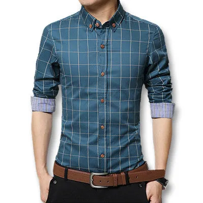 Mens Dress Shirts SM6ue Shirt Men Causal Striped Shirt Men Camisa Social Masculina Chemise Homme SM6