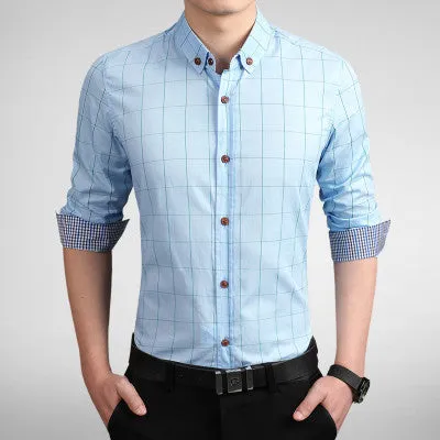 Mens Dress Shirts SM6ue Shirt Men Causal Striped Shirt Men Camisa Social Masculina Chemise Homme SM6