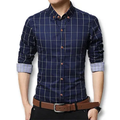 Mens Dress Shirts SM6ue Shirt Men Causal Striped Shirt Men Camisa Social Masculina Chemise Homme SM6