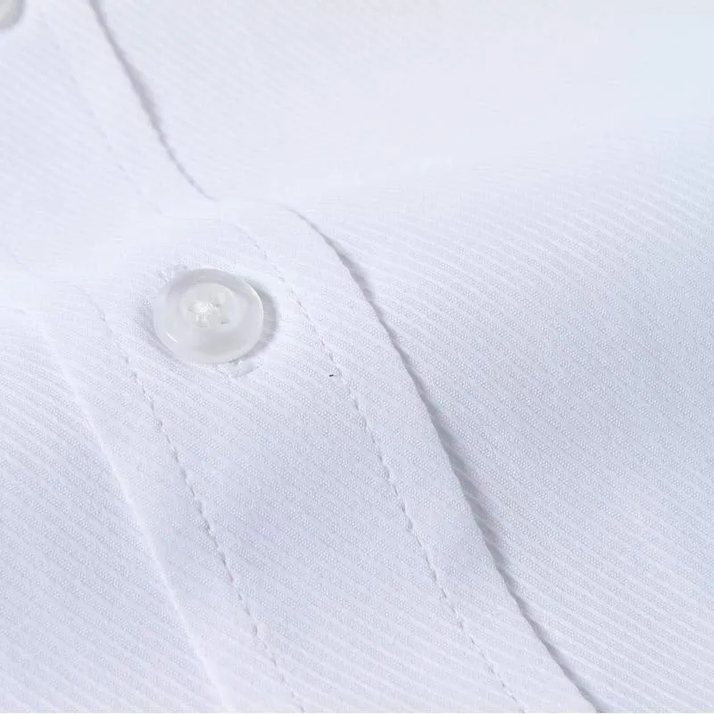 Men's Luxury Shirts, French Cuff, Dress Shirts, Formal Twill Shirt (Cufflinks Included)