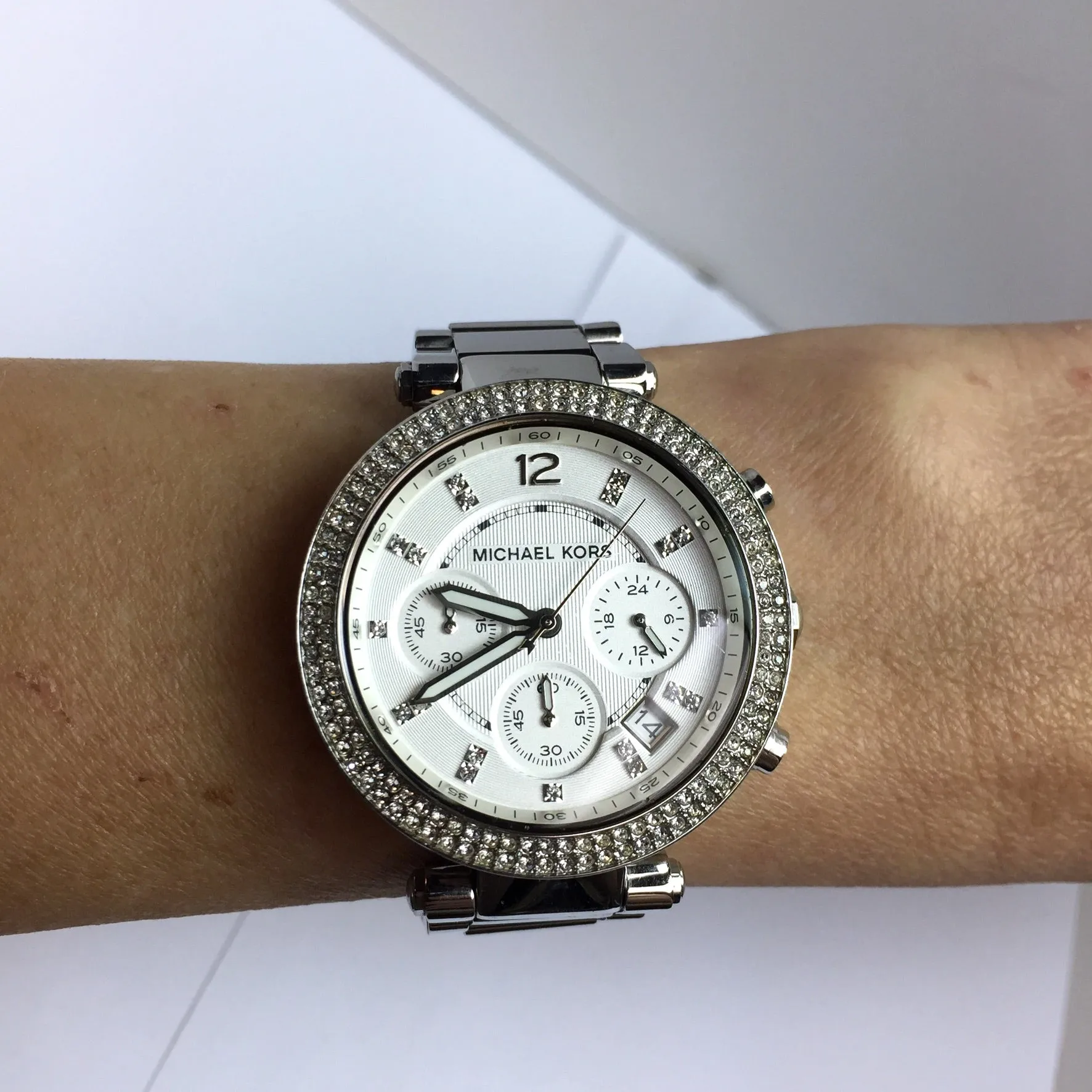 MICHAEL KORS Chronograph Quartz 39mm Steel Crystals Watch