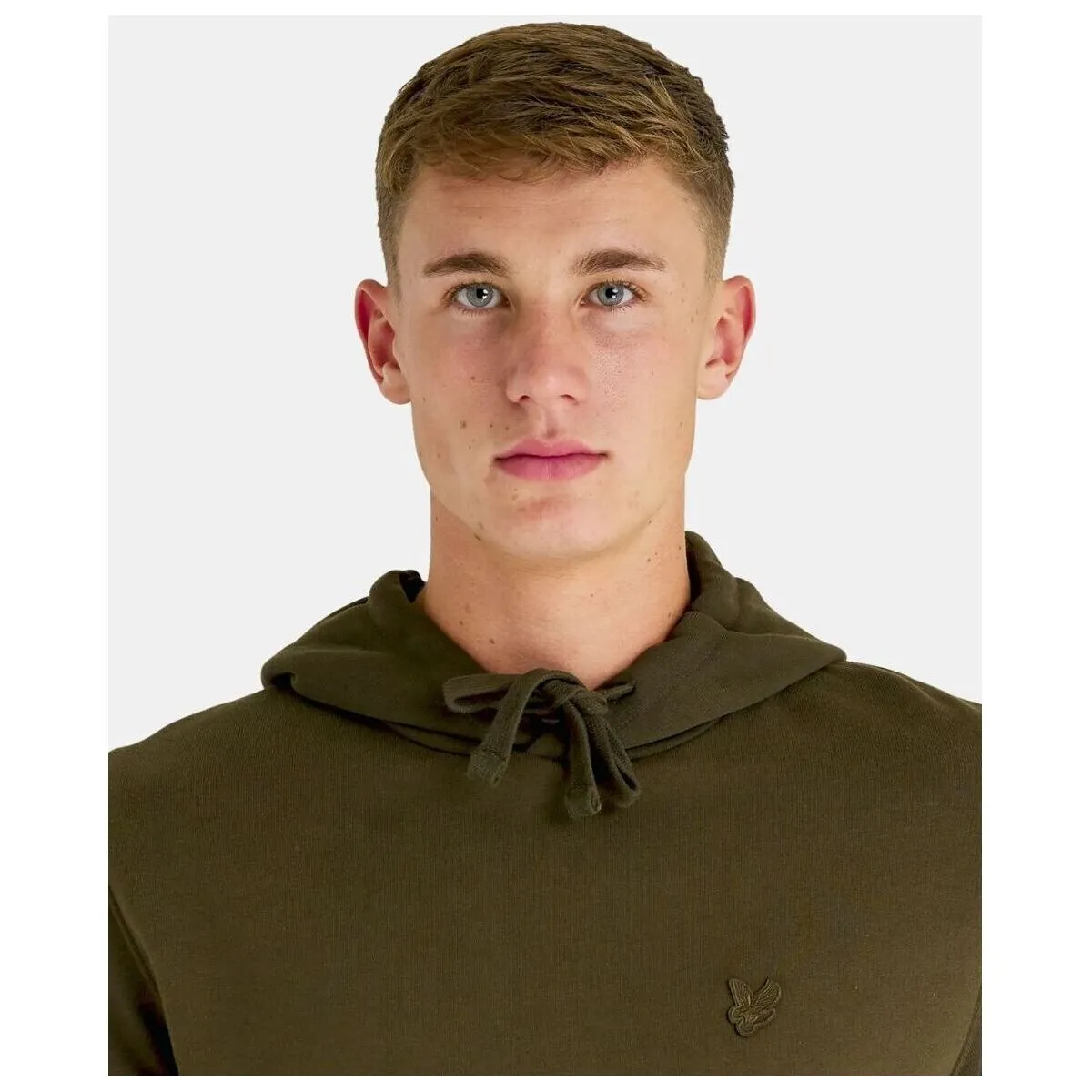 ML416TON TONAL PULLOVER HOODIE-W485 OLIVE