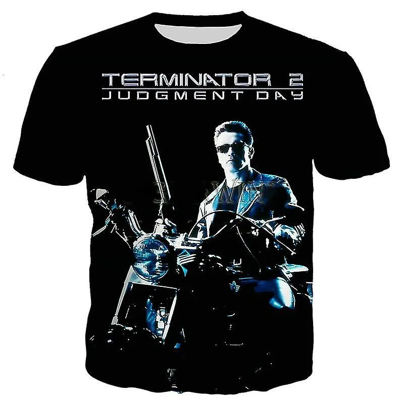 Movie Terminator Arnold Schwarzenegger T Shirt Men Women 3d Printed T-shirt Harajuku Style Tshirt Streetwear Oversized Tops