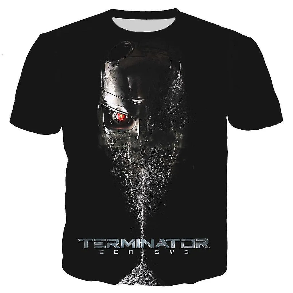 Movie Terminator Arnold Schwarzenegger T Shirt Men Women 3d Printed T-shirt Harajuku Style Tshirt Streetwear Oversized Tops