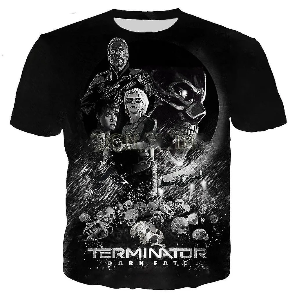 Movie Terminator Arnold Schwarzenegger T Shirt Men Women 3d Printed T-shirt Harajuku Style Tshirt Streetwear Oversized Tops