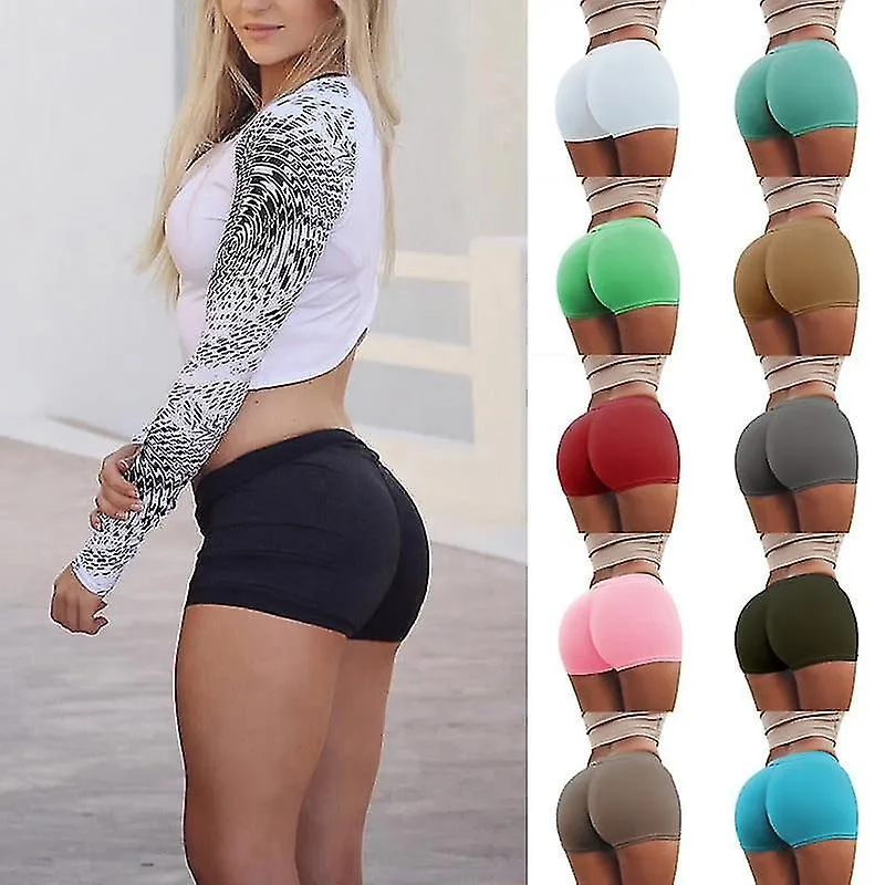 Mujeres Sexy Algodón Push Up Tights Cortos