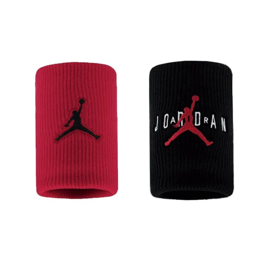 Muñequeras Air Jordan Terry Red Black (2pk)