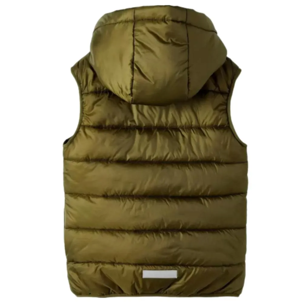 NAME IT MAXON VEST PB. Chaleco Niño. Olive Night.